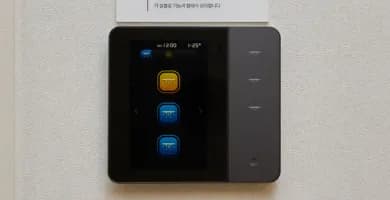 한강 푸르지오 리버프론트 조명·온도 터치스위치 시스템 사진