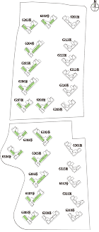 전용 84㎡A 동 배치 KEY MAP